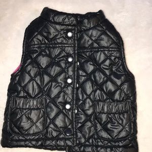 Carters Black Infant Girls Puffy Vest